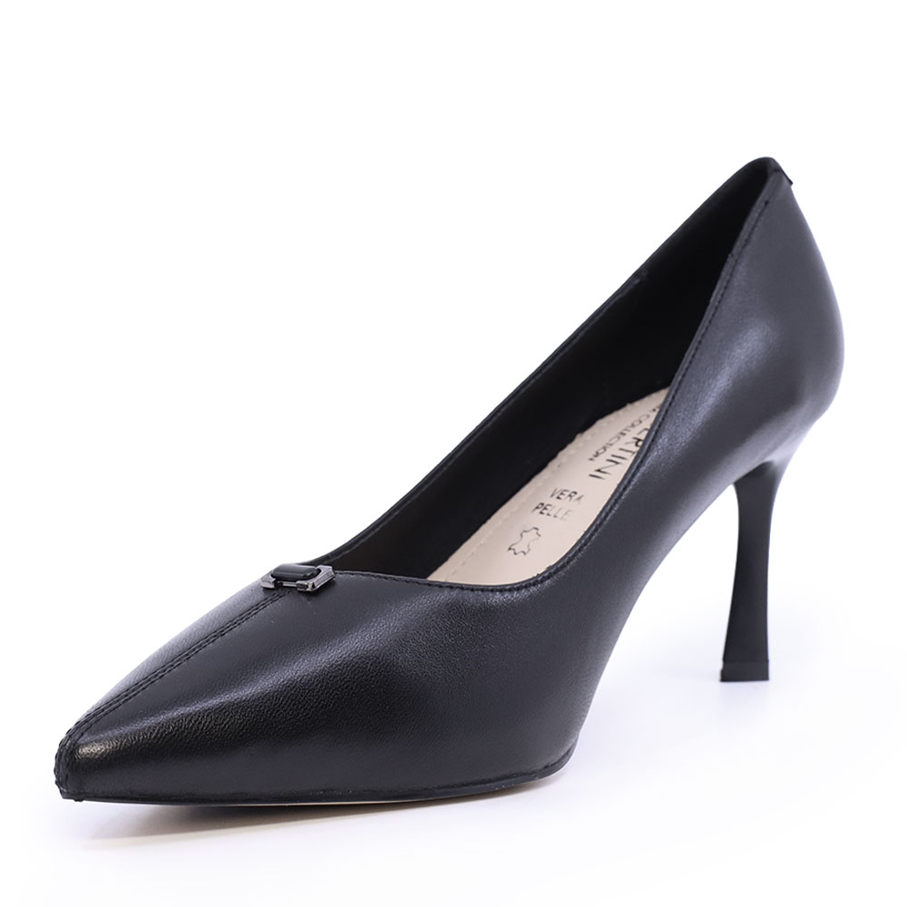 Pantofi stiletto femei Enzo Bertini din piele negri 1392DP0124N