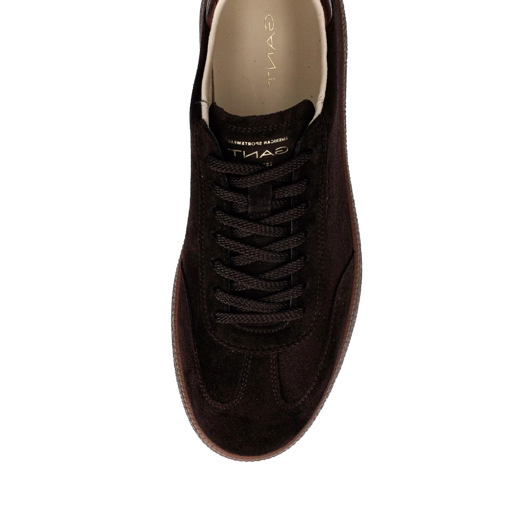 Sneakers bărbați Gant Cuzmo maro din piele întoarsă 1742BP633370VM