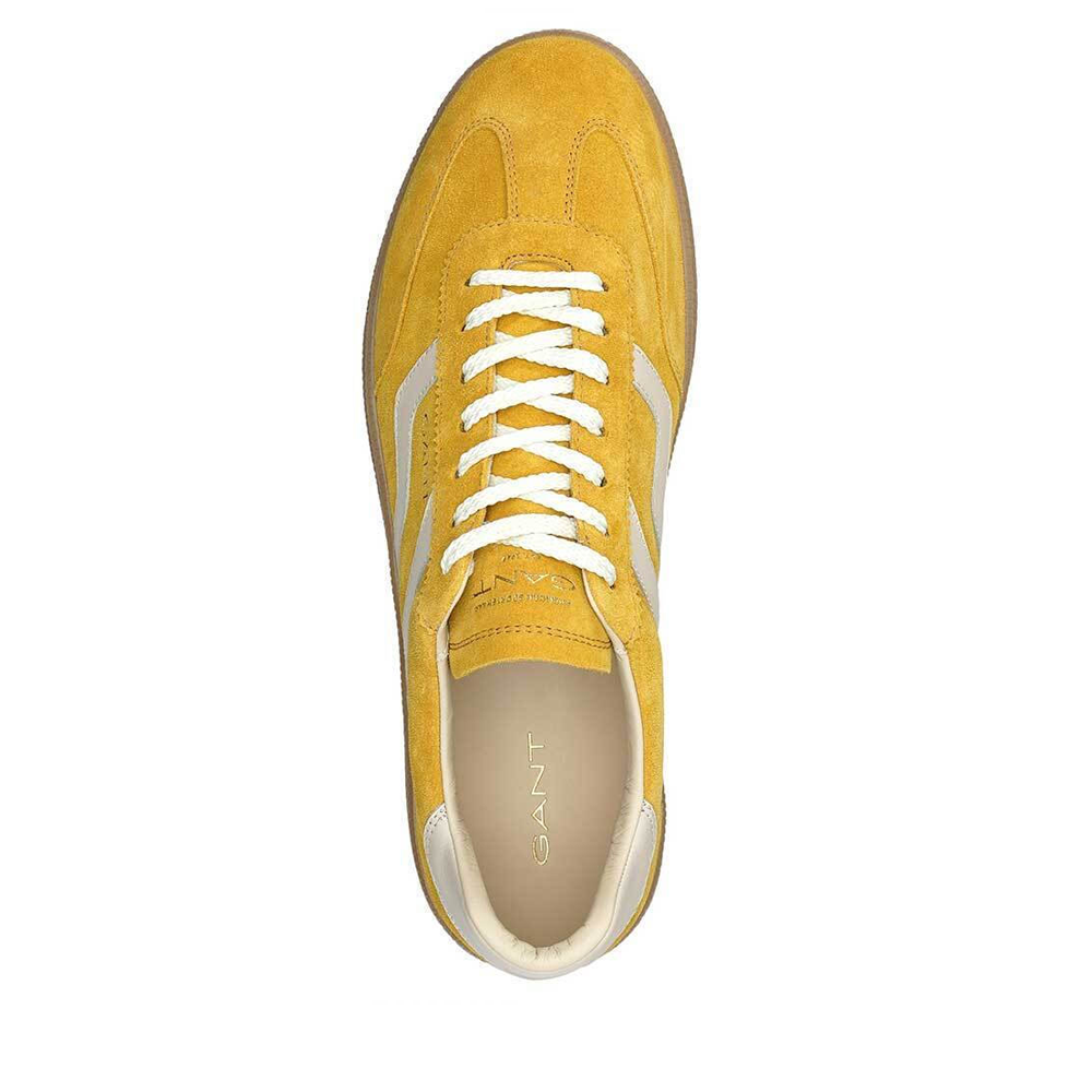 Sneakers bărbați Gant linia Cuzmo galbeni din piele întoarsă  1741BP633206VG