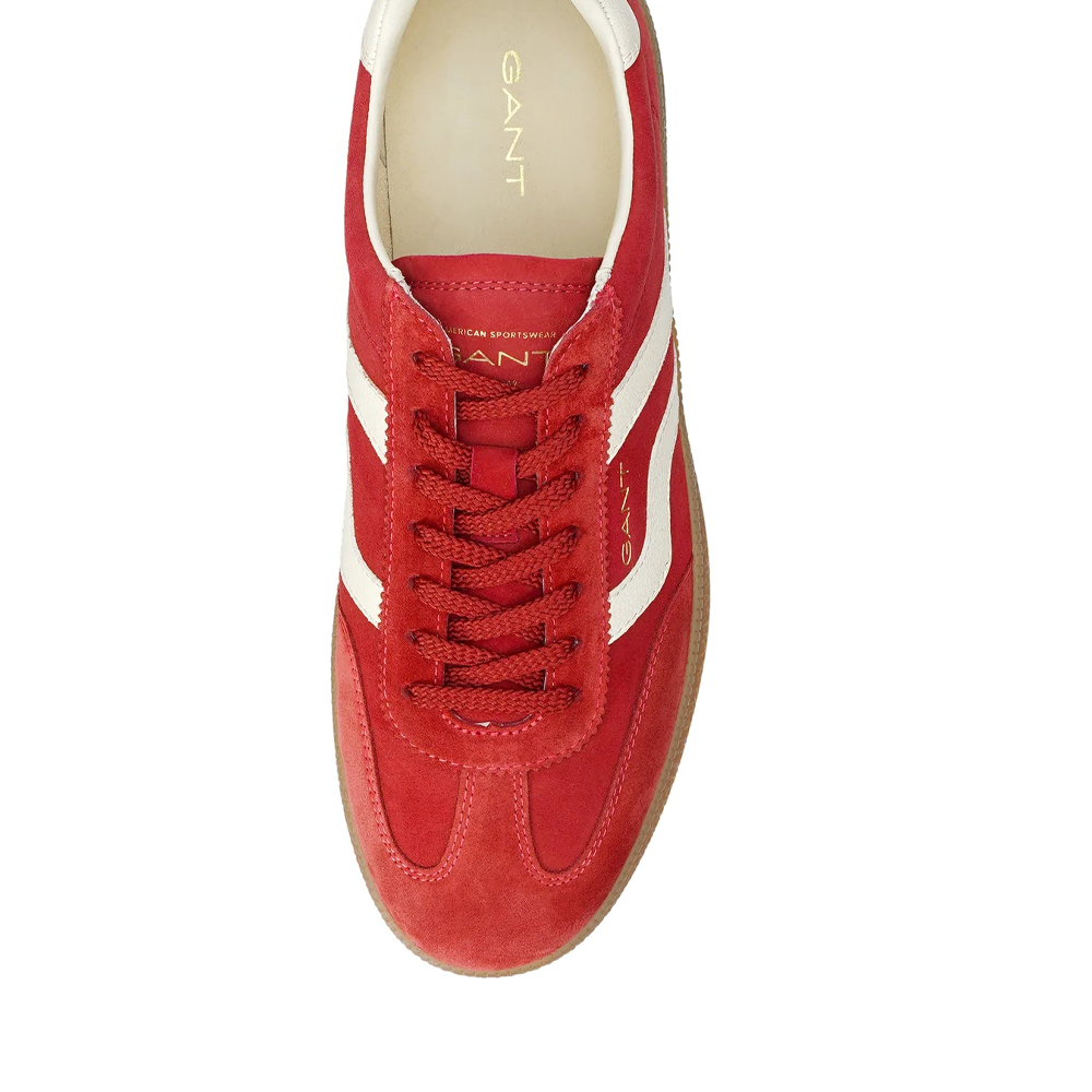 Sneakers bărbați Gant linia Cuzmo roșii din piele întoarsă  1741BP633206VR