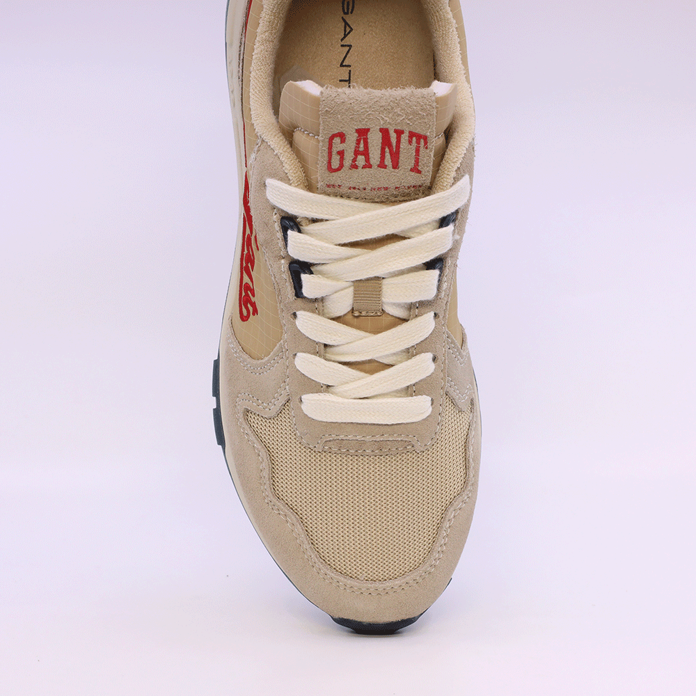 Gant Youtron beige suede and textile men's sneakers 1749BP633917VBE
