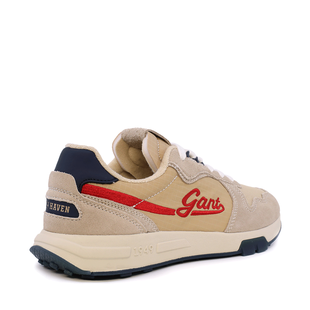 Gant Youtron beige suede and textile men's sneakers 1749BP633917VBE