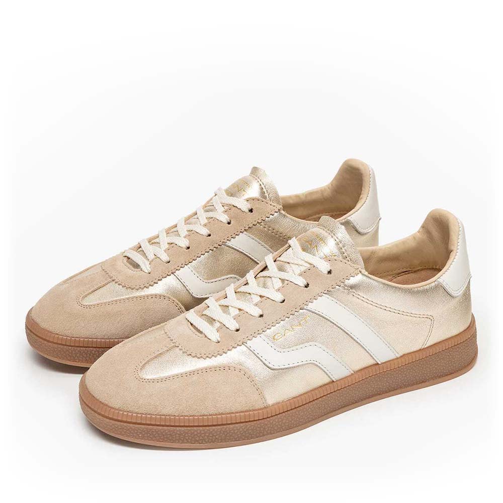 Sneakers femei Gant linia Cuzima aurii din piele 1741DP531199AU - imagine 2