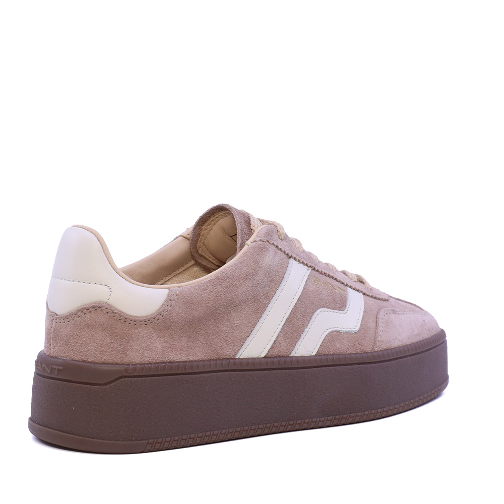 Sneakers femei Gant linia Cuzmani bej din piele întoarsă 1742DP533352VTA