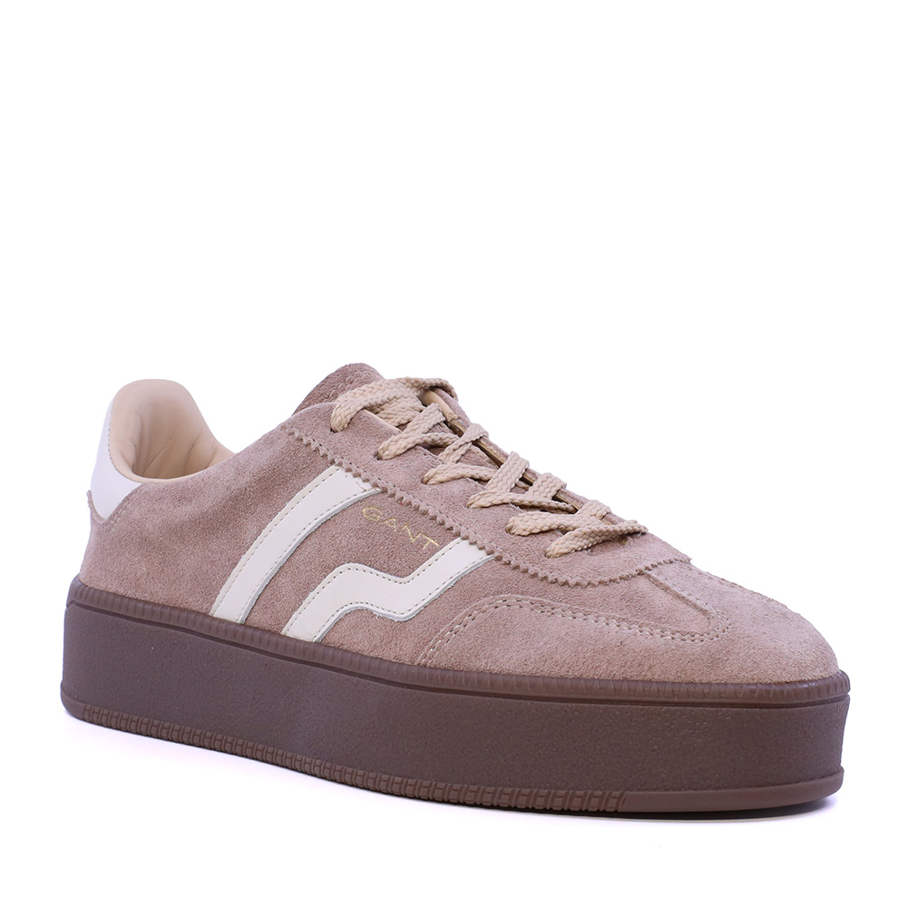 Sneakers femei Gant linia Cuzmani bej din piele întoarsă 1742DP533352VTA