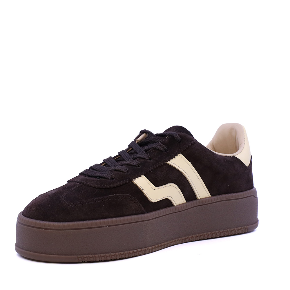 Sneakers femei Gant linia Cuzmani maro din piele întoarsă 1742DP533352VM