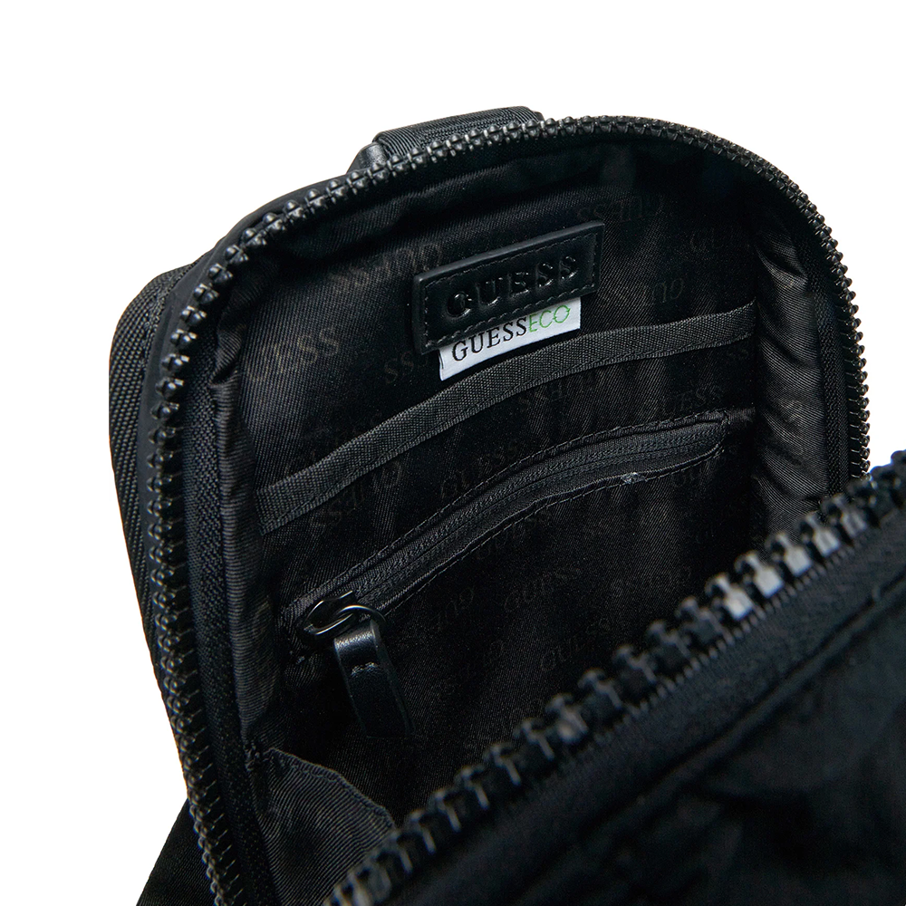 Guess men's black crossbody bag with logo 929BGEAHMASPFN