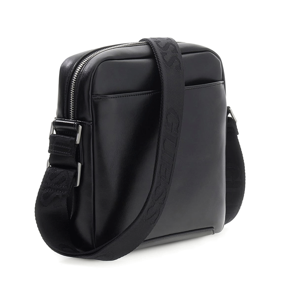 Geantă crossbody bărbați Guess Torino neagră cu logo 921BGEAHMTOCSP6159N - imagine 2