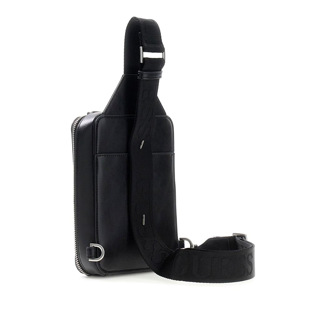Geantă crossbody bărbați Guess Torino neagră cu logo 921bgeahmtocsp6270n - imagine 2