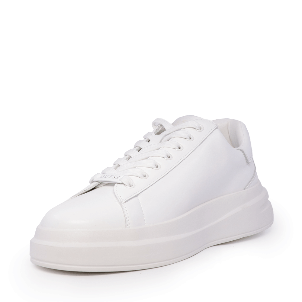 Sneakers bărbați Guess Elba albi din piele și material sintetic 929BPFMJLBAA 
