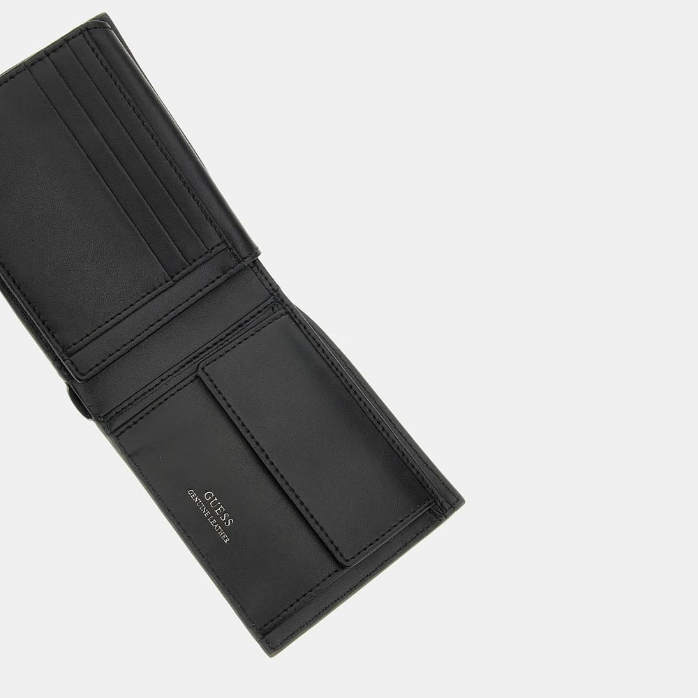 Portmoneu bărbați Guess negru din piele cu logo 929BPUSMBAGRN