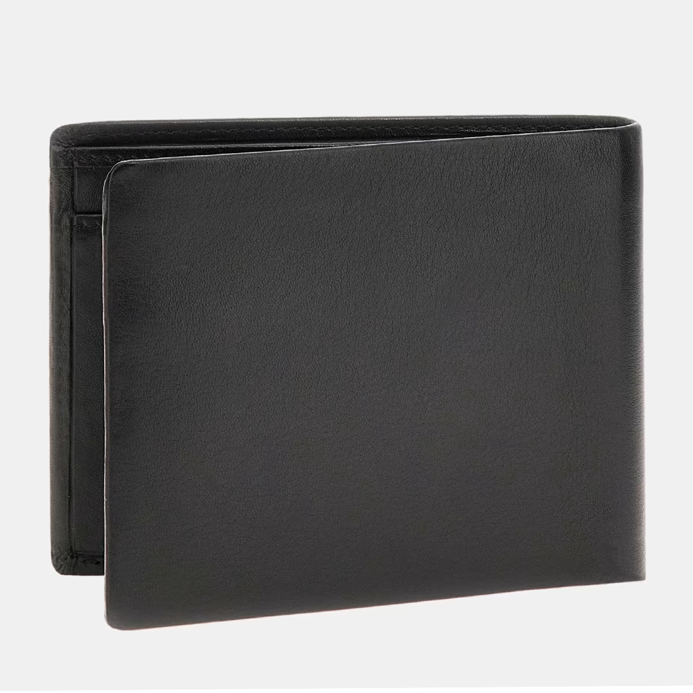 Portmoneu bărbați Guess negru din piele cu RFID 920BPUSMNEBRLEA27N - 1 | YEO