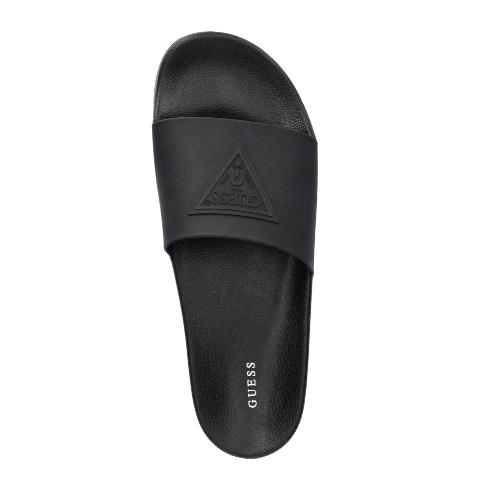 Guess Tokyot men's black beach slippers 929BSLFMJTOTN