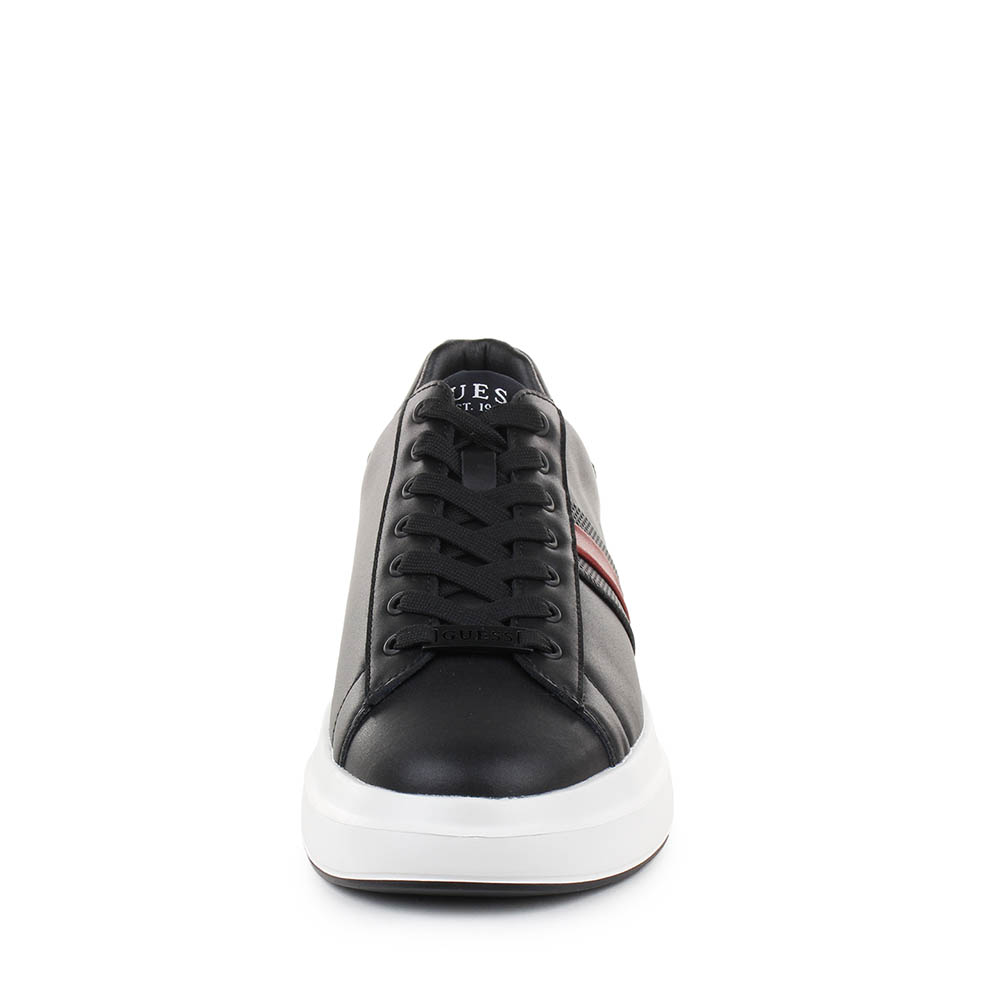 Sneakers bărbați Guess Elba negri din piele și sintetic 922BPFMFEALLEA12N