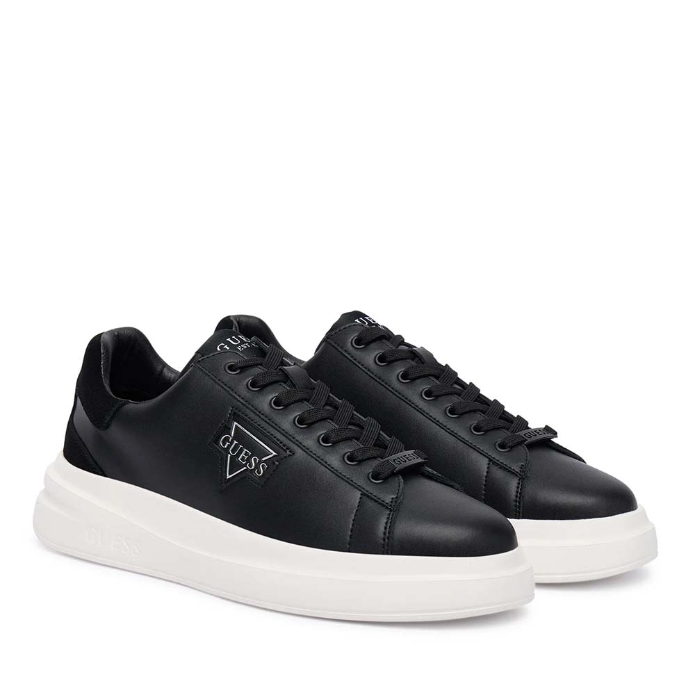 Sneakers bărbați Guess Elban negri din piele și sintetic 920BPFMFBANLEL12N - 1 | YEO