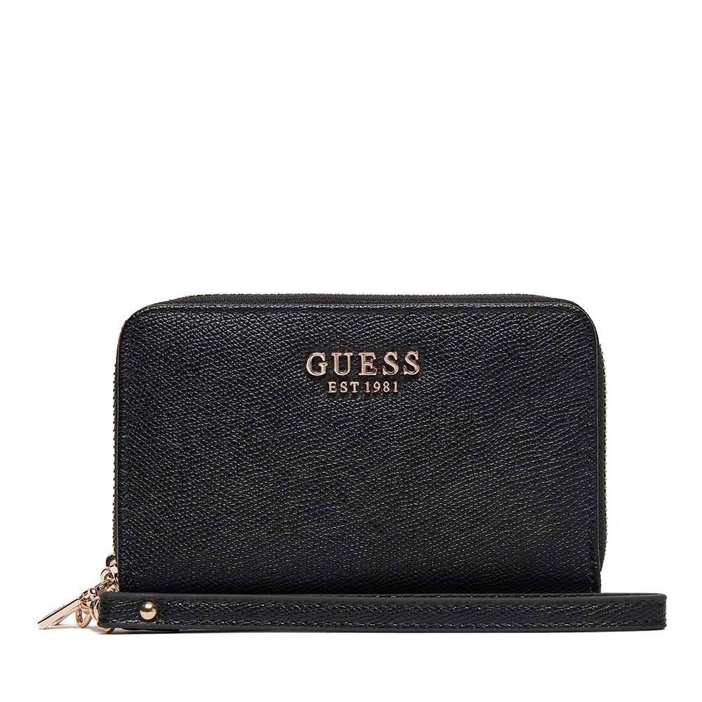 Portmoneu femei Guess Amorette negru cu logo frontal 910DPUSWBG7898164N