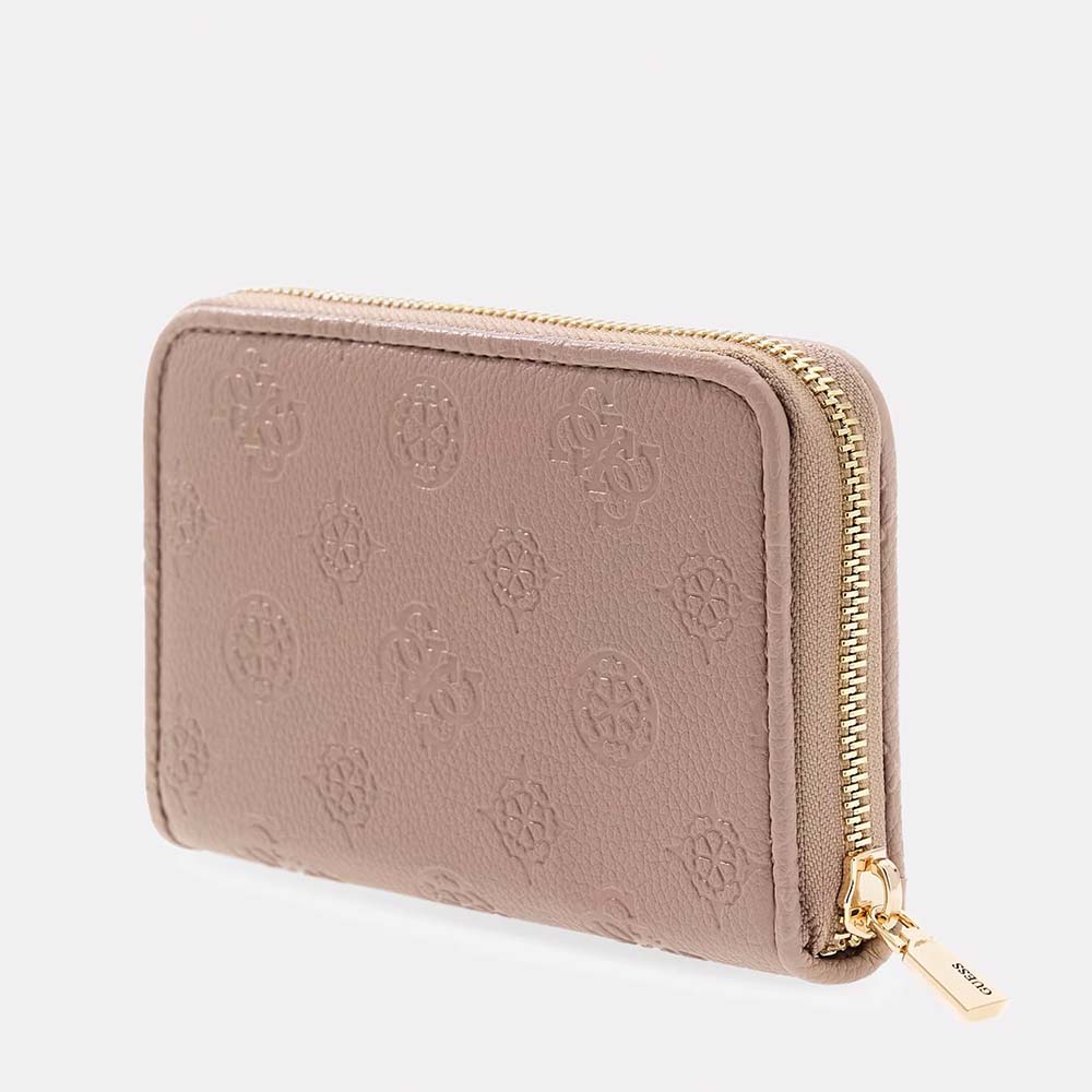 Portmoneu femei Guess Anise taupe cu logo frontal 911DPUSWPD9916140TA - imagine 2