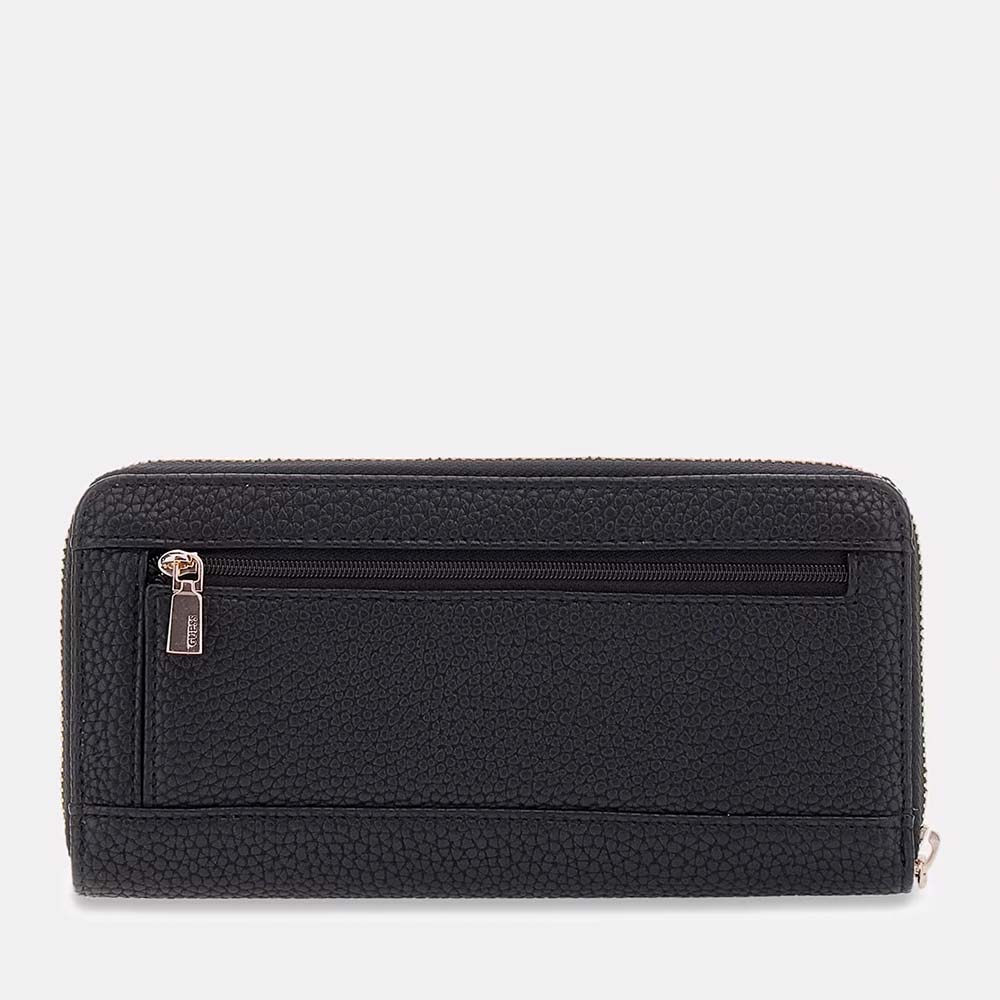 Portmoneu femei Guess Brenton negru cu logo frontal 911DPUSWPD9916140N - imagine 2
