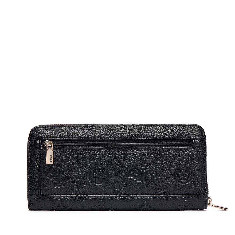 Portmoneu femei Guess Cresidia II SLG negru cu logo print 910DPUSWPD9888146N - 1 | YEO