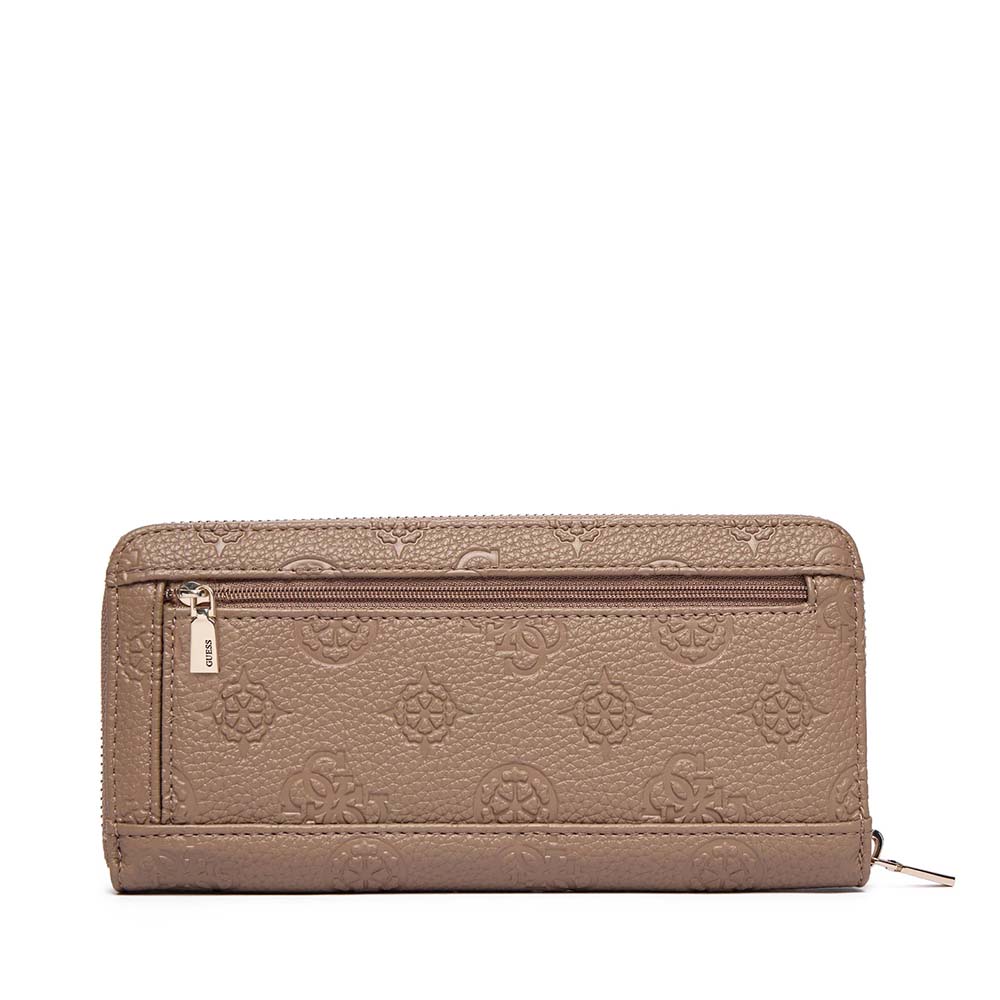 Portmoneu femei Guess Cresidia II SLG taupe cu logo print 910DPUSWPD9888146TA - 1 | YEO