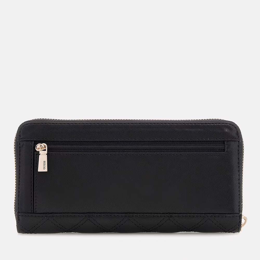 Portmoneu femei Guess Giully II negru cu logo frontal 911DPUSWQG9673146N - imagine 2