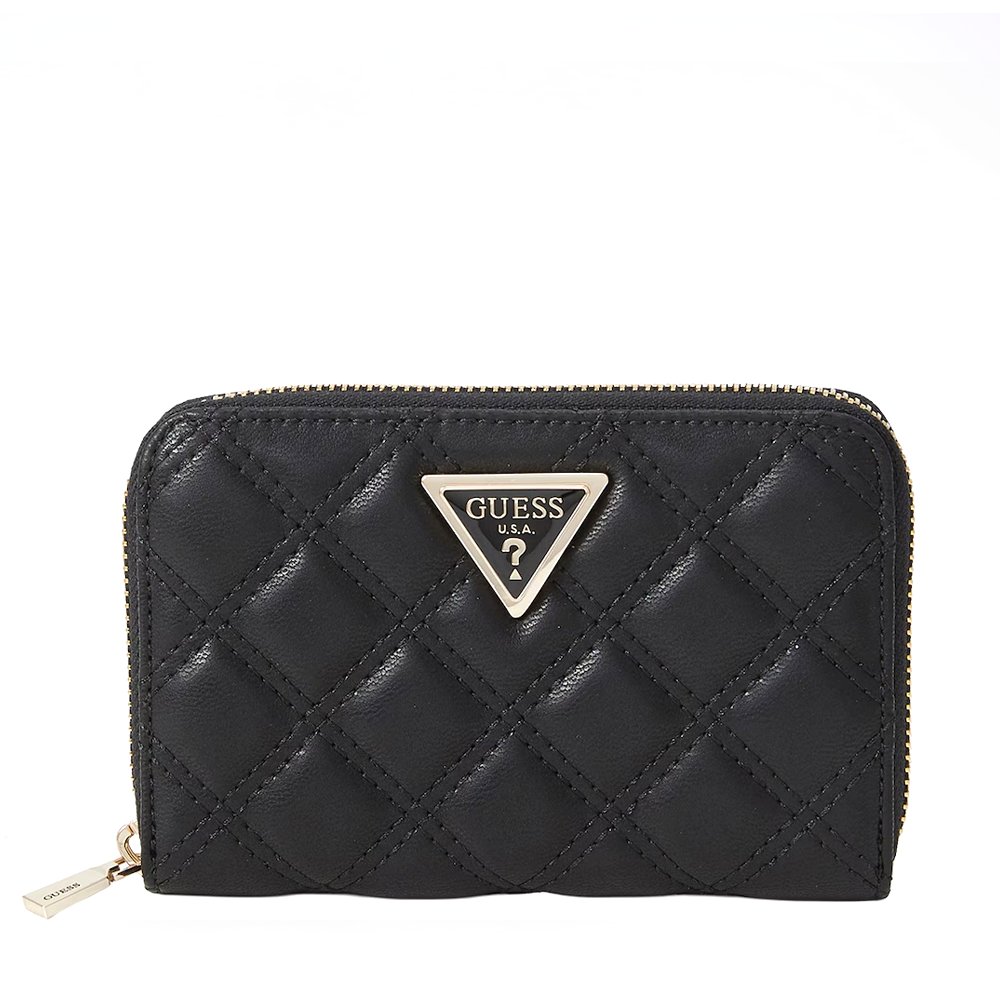 Portmoneu femei Guess Giully II SLG negru cu logo frontal 910DPUSWQG9673140N