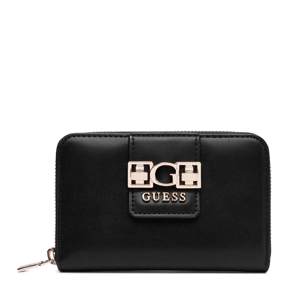 Portmoneu femei Guess Jane SLG negru cu logo frontal 910DPUSWVG9891140N