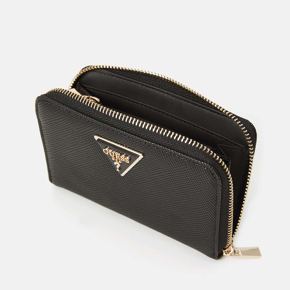 Portmoneu femei Guess Laurel II negru cu logo frontal 912DPUSWZG7459140N