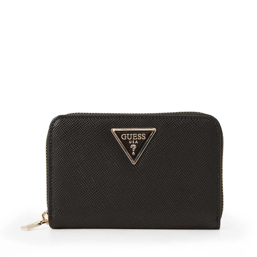 Portmoneu femei Guess Laurel II negru cu logo frontal 912DPUSWZG7459140N