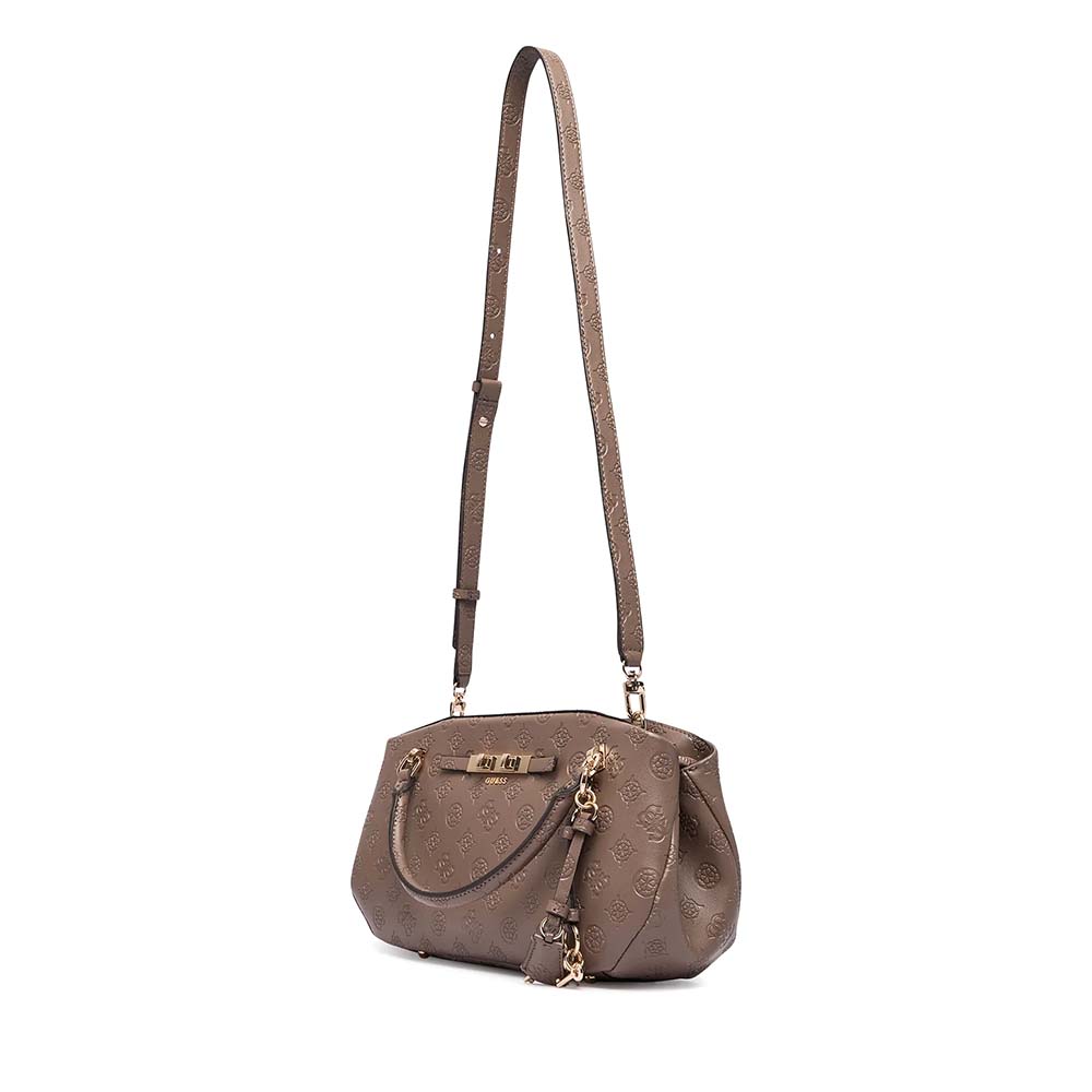 Poșetă crossbody femei Guess Carmela taupe cu logo 912POSSHWPD2225200TA — imaginea 2