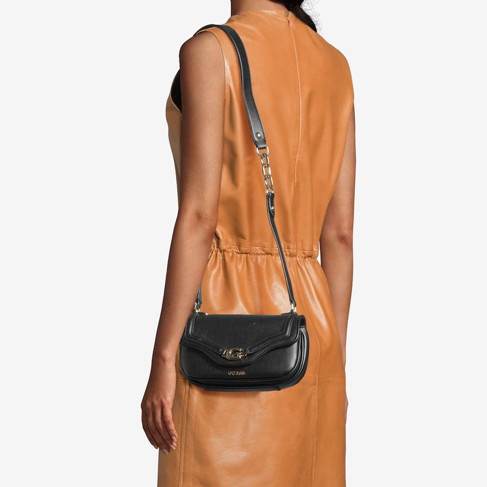 Poșetă crossbody femei Guess Dea neagră cu logo 910POSSHWBG7993790N - 1 | YEO