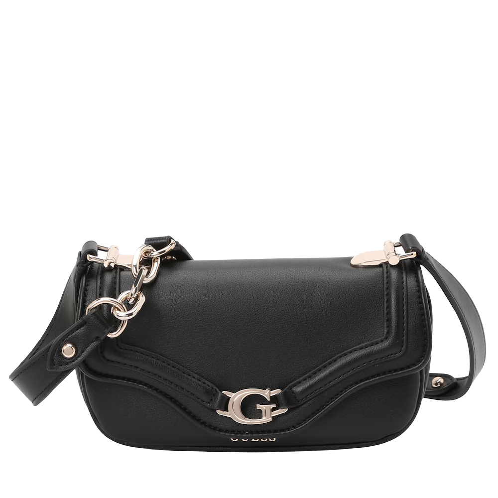Poseta crossbody femei Guess Dea neagra cu logo 910POSSHWBG7993790N