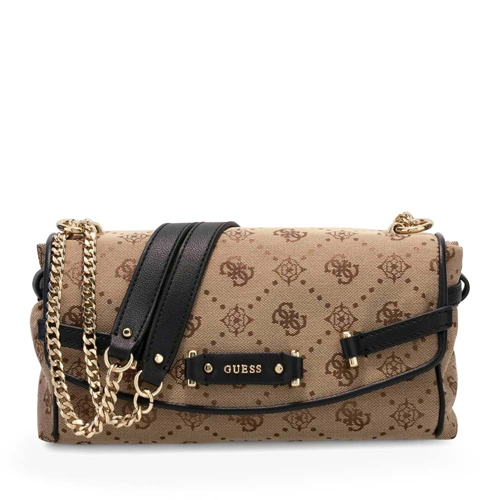 Poseta crossbody femei Guess Dorothy bej cu logo 912POSSHWJP2231210BE
