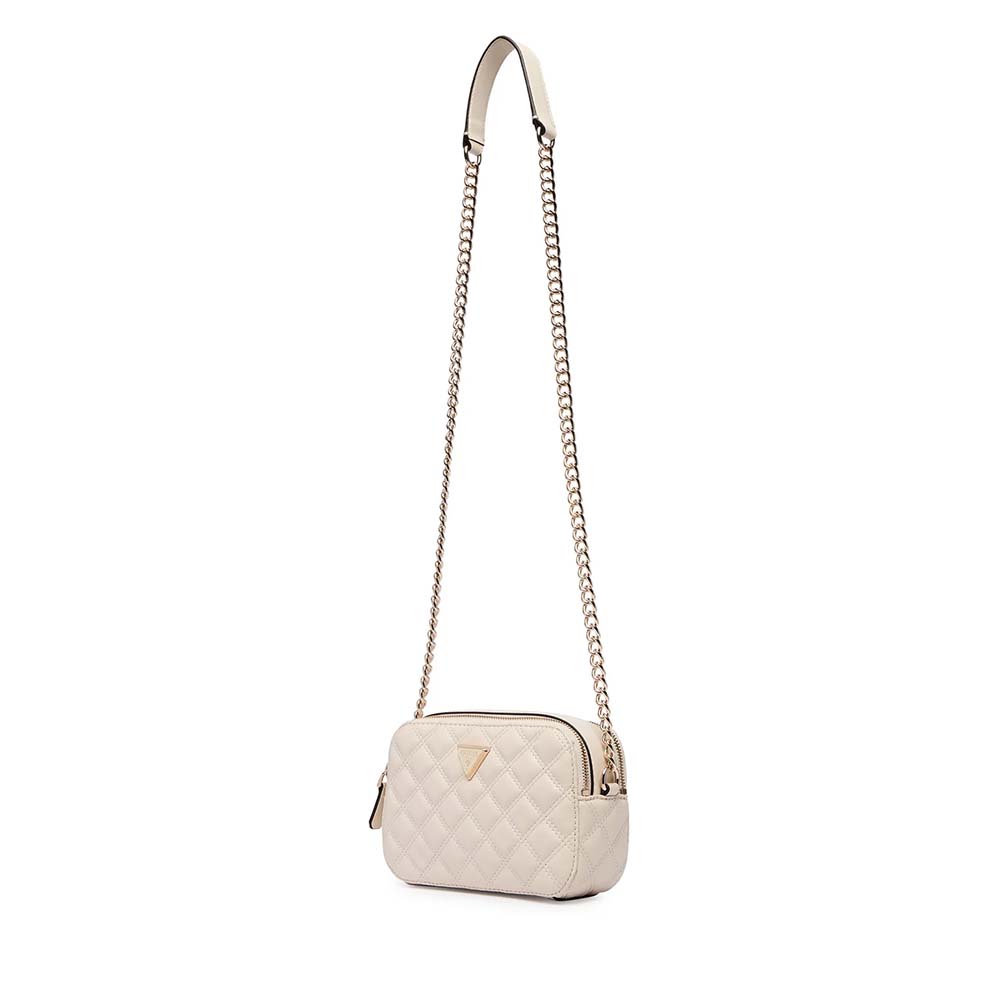 Poșetă crossbody femei Guess Giully II bej 911POSSHWQG9673140BE - imagine 2