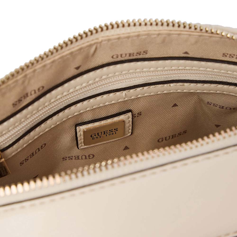 Poșetă crossbody femei Guess Giully II bej 911POSSHWQG9673140BE