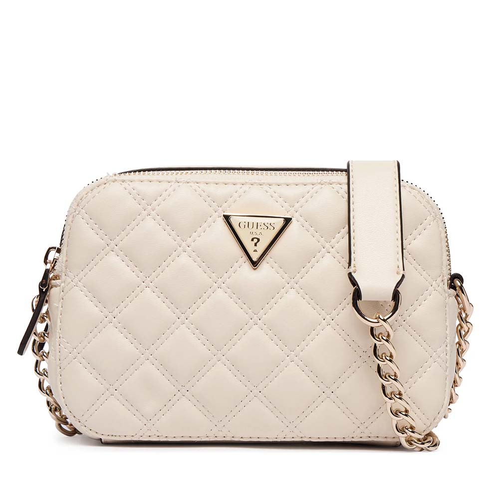 Poșetă crossbody femei Guess Giully II bej 911POSSHWQG9673140BE