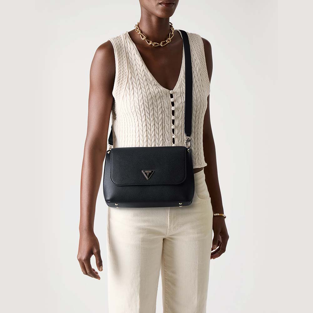 Poșetă crossbody femei Guess Meridian II neagră  911POSSHWBG6974200N - imagine 2