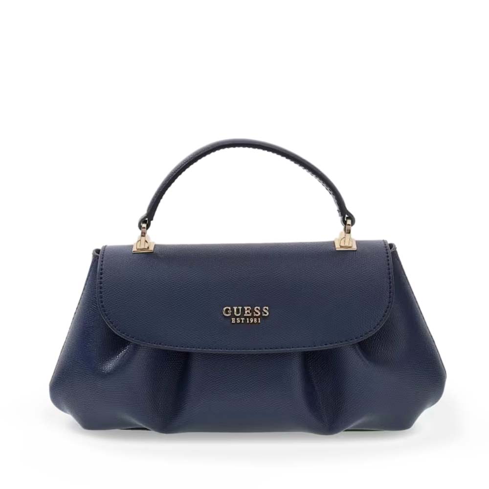 Guess Poșetă satchel femei Guess Amorette bleumarin cu logo 912POSSHWBG7898190BL