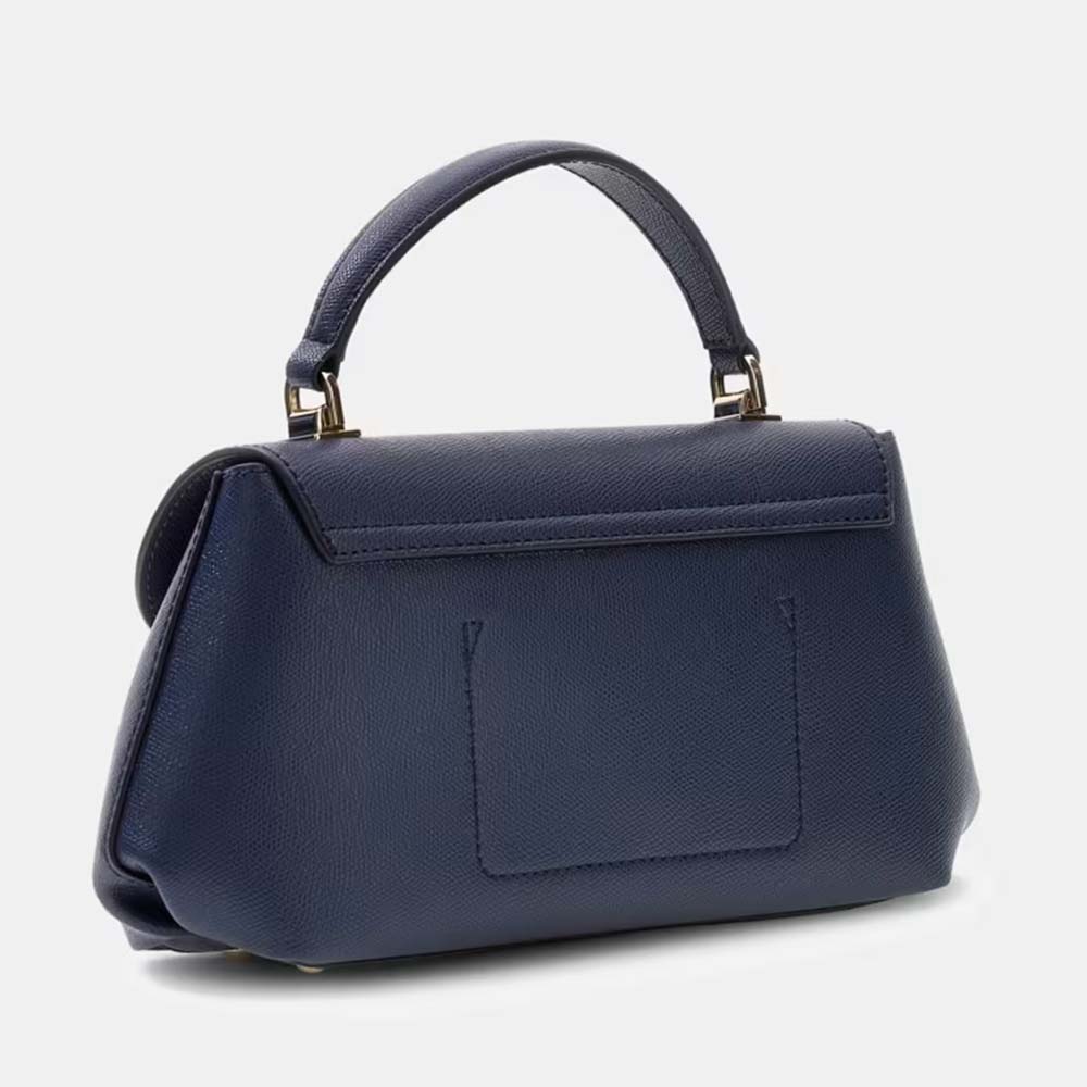 Poșetă satchel femei Guess Amorette bleumarin cu logo 912POSSHWBG7898190BL