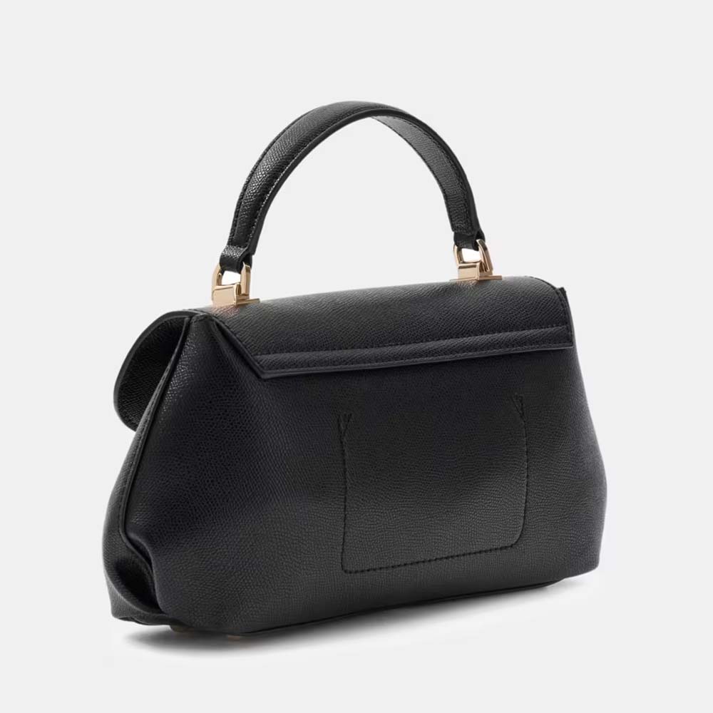 Poșetă satchel femei Guess Amorette neagră cu logo 912POSSHWBG7898190N