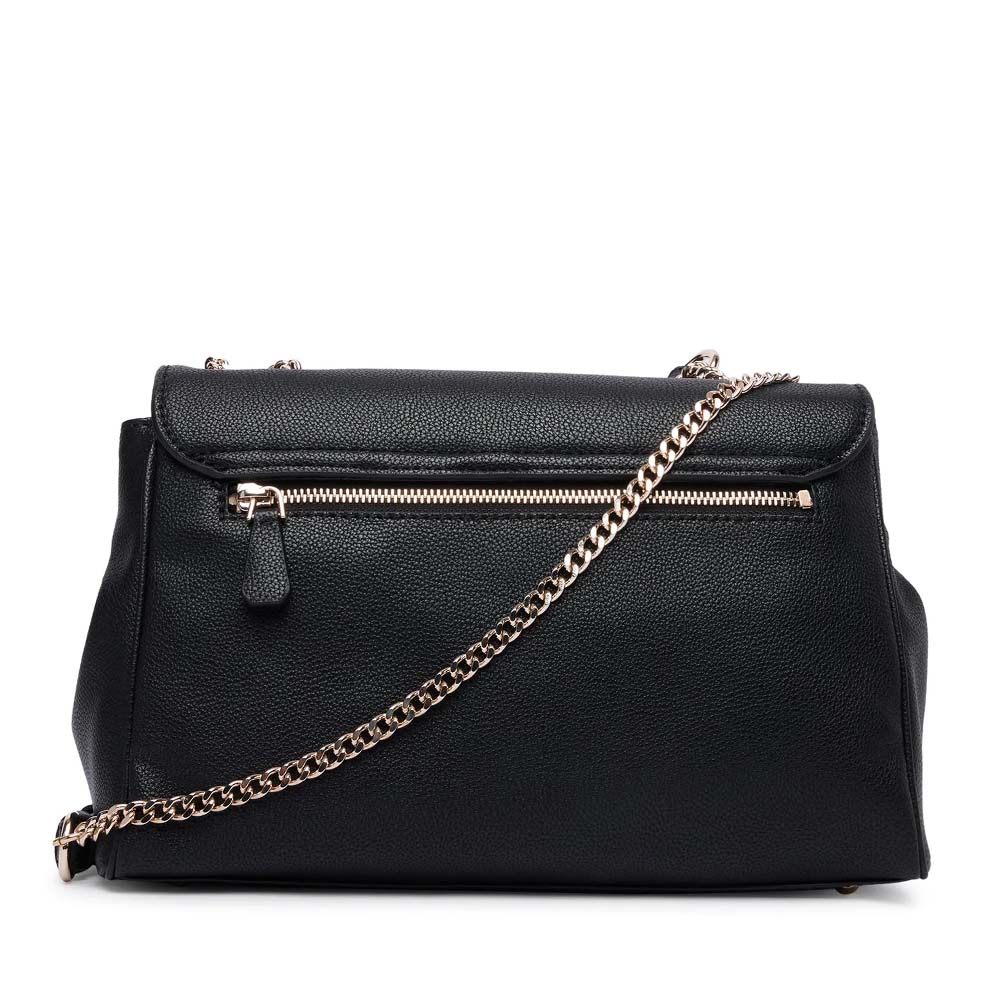 Poșetă satchel femei Guess Antonia neagră cu logo 912POSSHWBG2183210N