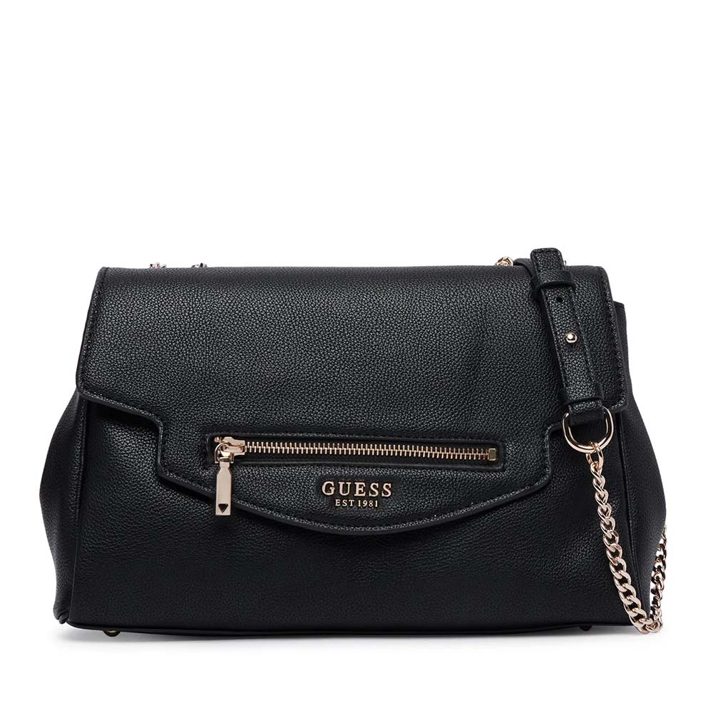 Guess Poșetă satchel femei Guess Antonia neagră cu logo 912POSSHWBG2183210N
