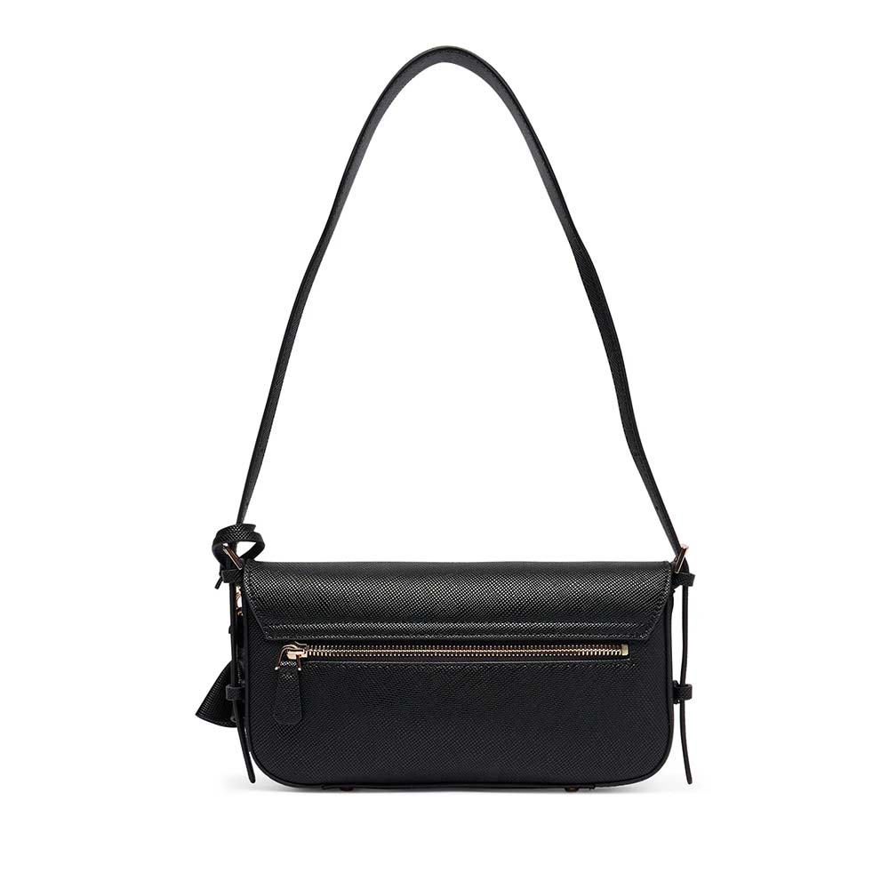 Poșetă satchel femei Guess Danielle neagră cu logo 912POSSHWZG2227190N