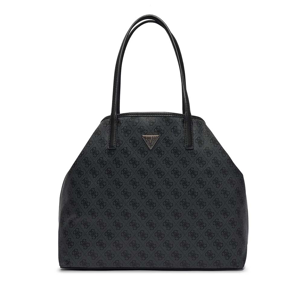 Poșetă shopper femei Guess Victtoria neagră cu logo 912POSSHWESG951429N