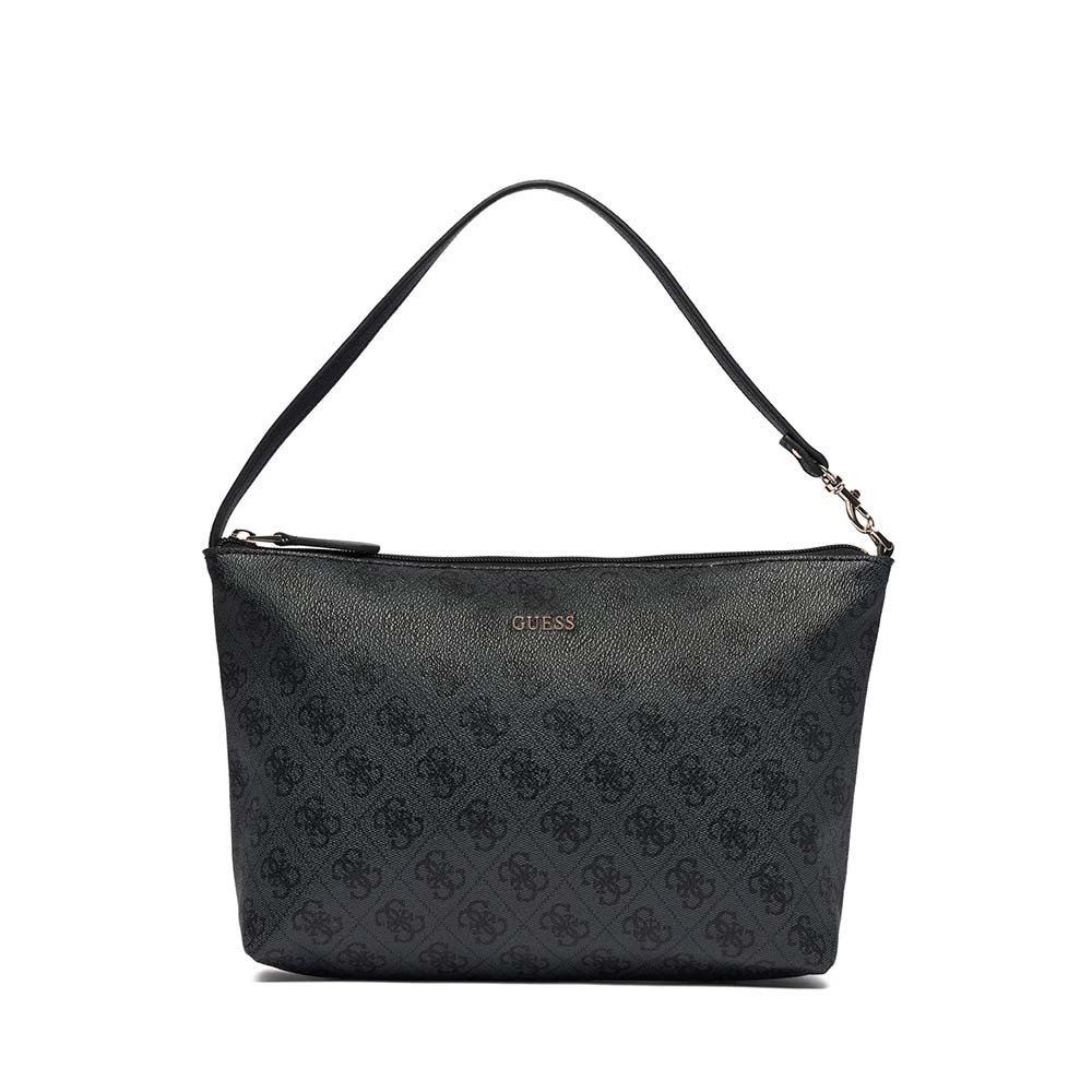 Poșetă shopper femei Guess Victtoria neagră cu logo 912POSSHWESG951429N