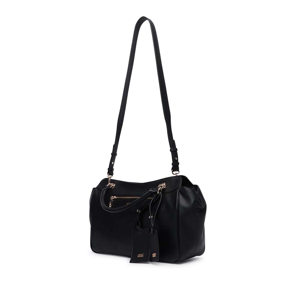 Poșetă tote femei Guess Antonia neagră cu logo 912POSSHWBG2183060N