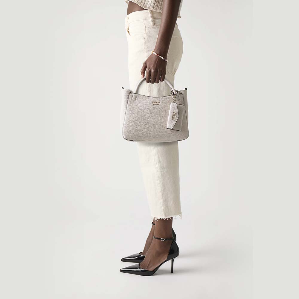 Poșetă tote femei Guess Benton SML bej cu logo 910POSSHWPG9648050BE - 1 | YEO