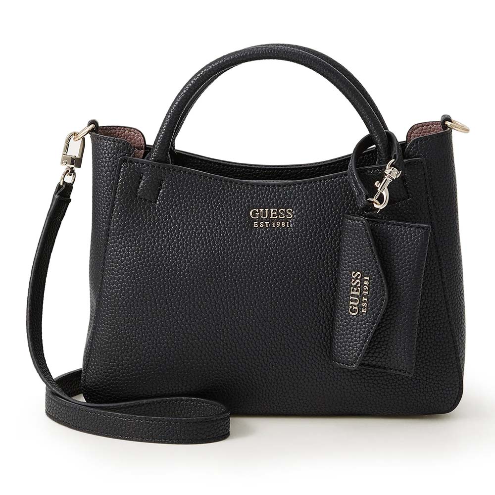 Poșetă tote femei Guess Benton SML neagră cu logo 910POSSHWPG9648050N