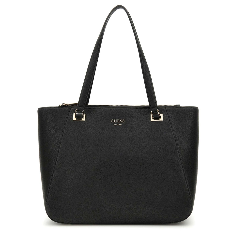 Poșetă tote femei Guess Calebra neagră cu logo 910POSSTWPN9536024N