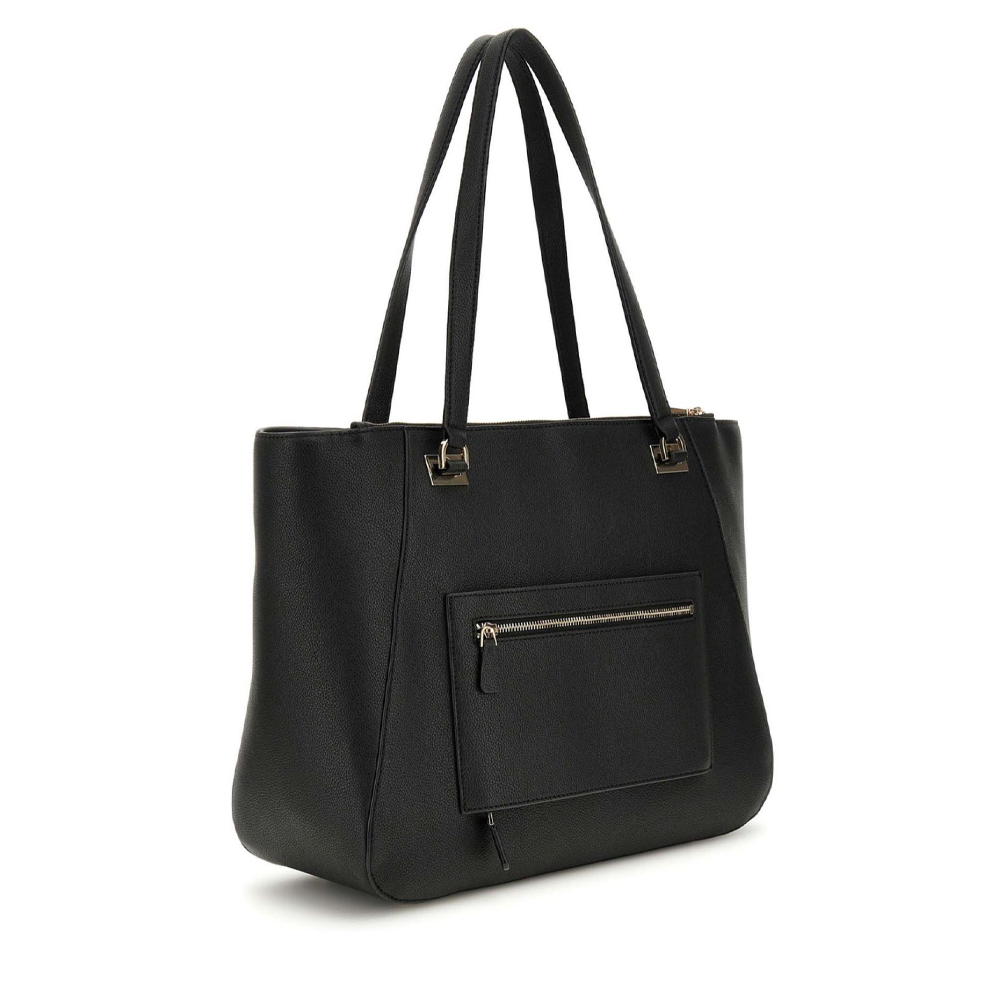 Poșetă tote femei Guess Calebra neagră cu logo 910POSSTWPN9536024N - 1 | YEO
